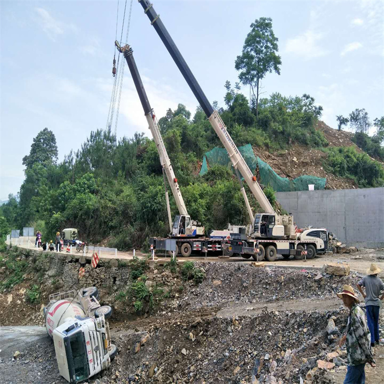 河池河池24小时应急道路救援吊装吊装现场实拍
